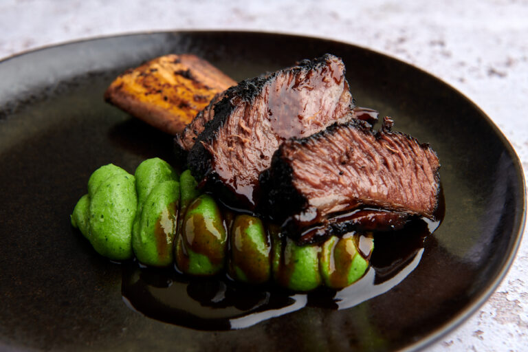 72 hour braised beef with a wasabi mash