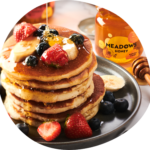 A photot of pancakes use for the Snack recipe section
